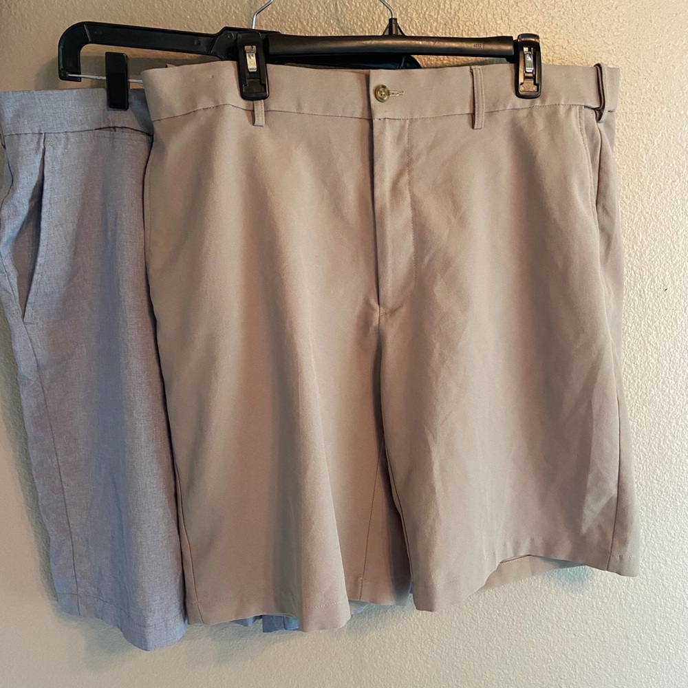 Lot of 2 PGA TOUR  Men’s flat front shorts size 38
